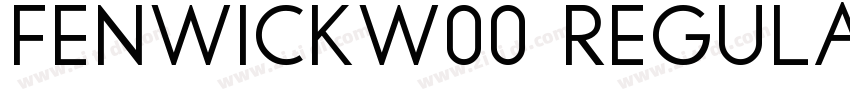 FenwickW00 Regular R字体转换